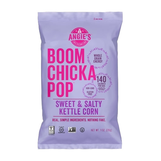 Angie's Boom Chicka Artisan Treats Sweet & Salty Kettle Corn, 24 x 1 oz Case - Snacks