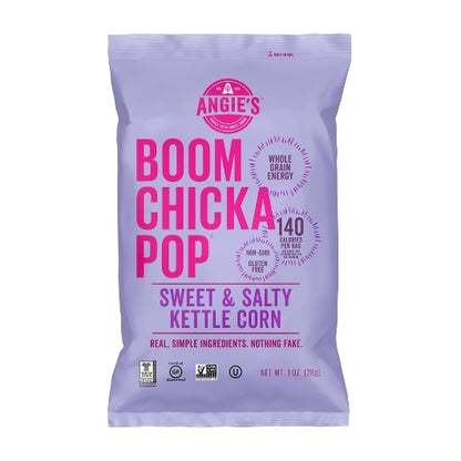 Angie's Boom Chicka Artisan Treats Sweet & Salty Kettle Corn, 24 x 1 oz Case - Snacks