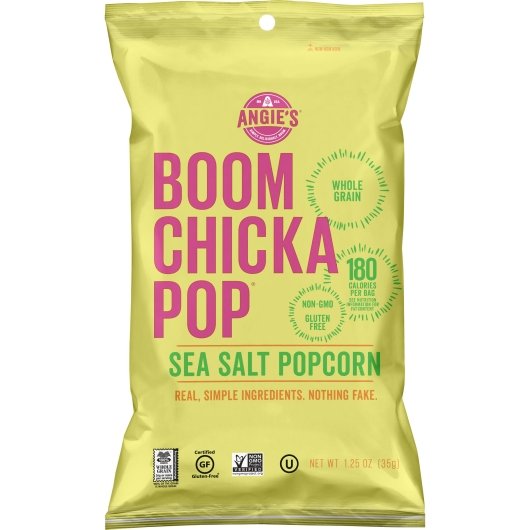 Angie's Boomchickapop Sea Salt Popcorn, 6 x 1.25 oz Case - Snacks - image 2