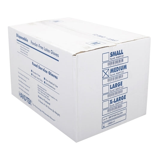 Disposable Powder Free Disposable Latex Powder Free Medium Gloves, 10 x 100 ct Case - DOT product image 5