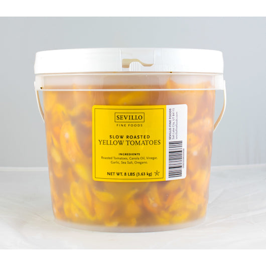 Sevillo Fine Foods Yellow Slow Roasted Tomatoes, 1 x 8 lb Case - Frozen Vegetables & Sides