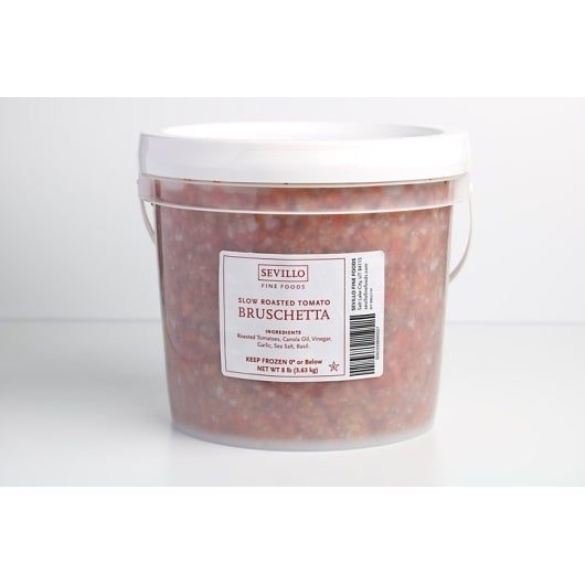 Sevillo Fine Foods Classic Slow Roasted Diced Tomato Bruschetta, 1 x 8 lb Case - Condiments & Sauces