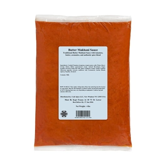 Cafe Spice Buttery Tomato Makhani Sauce, 4 x 4 lb Case - Condiments & Sauces - image 2