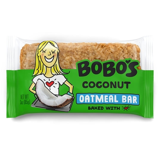 Bobo's Gluten Free Vegan Coconut Bar, 4 x 12 x 3 oz Case - Snack Bars & Granola Bars