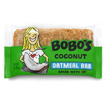 Bobo's Gluten Free Vegan Coconut Bar, 4 x 12 x 3 oz Case - Snack Bars & Granola Bars