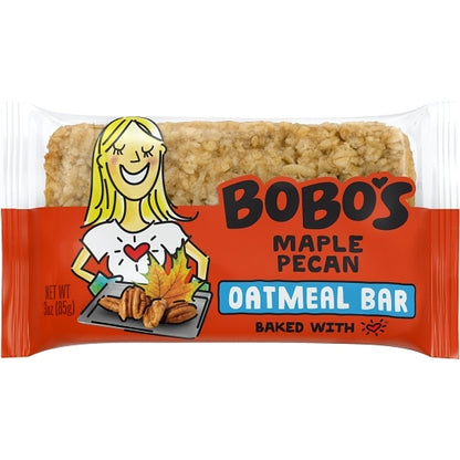 Bobo's Gluten Free Vegan Maple Pecan Bar, 4 x 12 x 3 oz Case - Snack Bars & Granola Bars