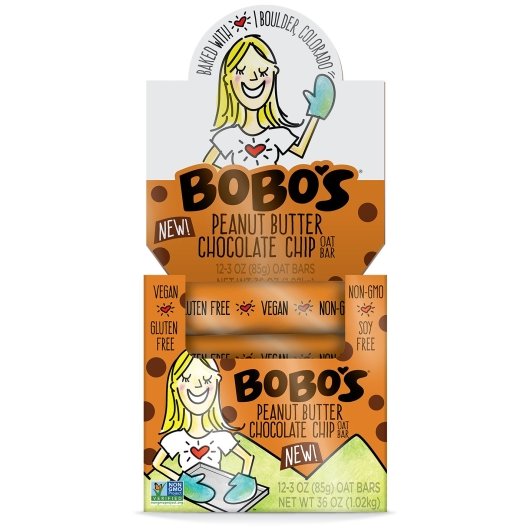 Bobo's Peanut Butter Chocolate Chip, 4 x 12 x 3 oz Case - DOT product image 2
