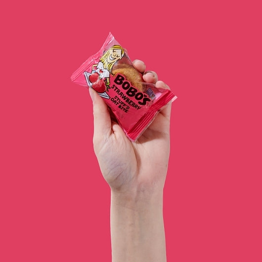 Bobo's Strawberry Filled Bites, 6 x 5 x 1.3 oz Case - Snack Bars & Granola Bars