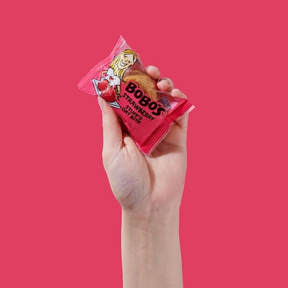 Bobo's Strawberry Filled Bites, 6 x 5 x 1.3 oz Case - Snack Bars & Granola Bars