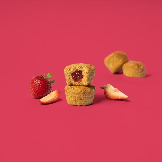 Bobo's Strawberry Filled Bites, 6 x 5 x 1.3 oz Case - Alternate product angle or state