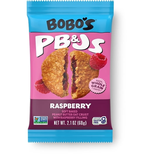 Bobo's Raspberry Peanut Butter & Jelly, 4 x 12 x 2.1 oz Case - Condiments & Sauces