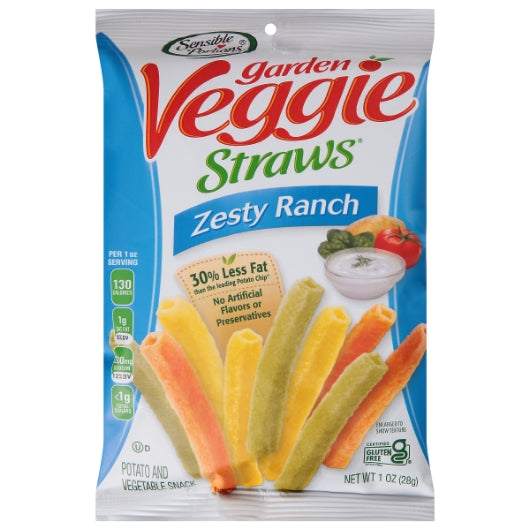 Sensible Portions Veggie Straw Ranch, 24 x 1 oz Case - Snacks