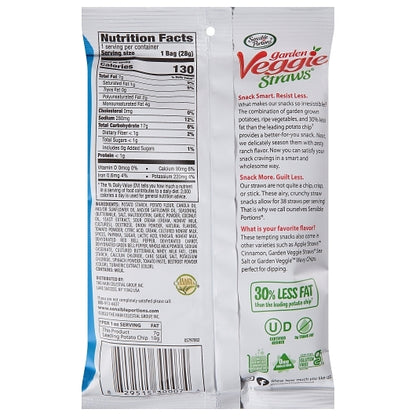 Sensible Portions VEGGIE STRAW RANCH, 24 x 1 oz Case - DOT product image 3