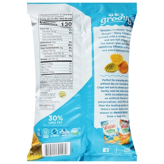 Sensible Portions Garden Vegetable Chip Sea Salt, 12 x 5 oz Case - Snacks - image 2