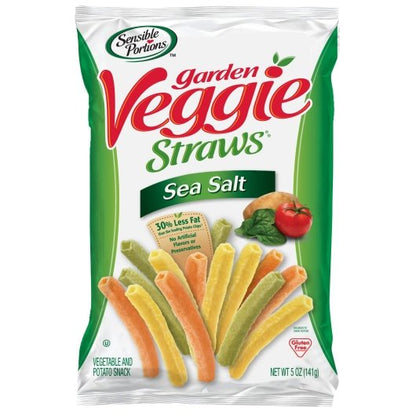 Sensible Portions Garden Vegetable Straws Sea Salt, 12 x 5 oz Case - Snacks