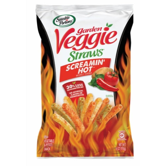 Sensible Portions Screamin' Hot Straws, 6 x 6 oz Case - Straws & Stirrers