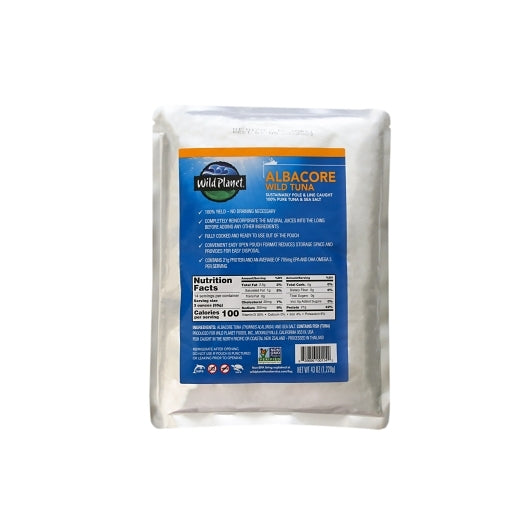 Wild Planet Foods Albacore Tuna With Sea Salt, 6 x 43 oz Case - Alternate product angle or state