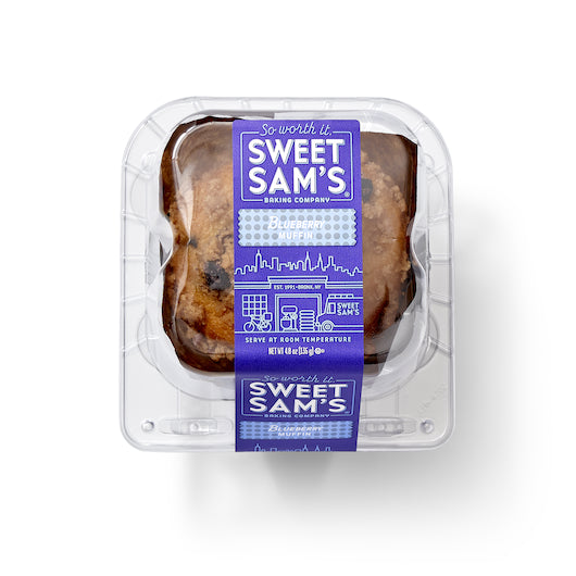 Sweet Sam's Individually Wrapped Blueberry Muffin, 12 x 1 each Case - Bakery & Desserts - image 2