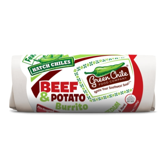 Green Chile Food BEEF, POTATO, GREEN CHILE & CHEDDAR Burrito, 12 x 1 each Case - DOT product image 4