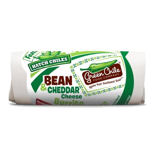 Green Chile Food ROASTED RED BELL PEPPER, Cheddar & Bean Burrito, 12 x 1 each Case - Prepared Foods