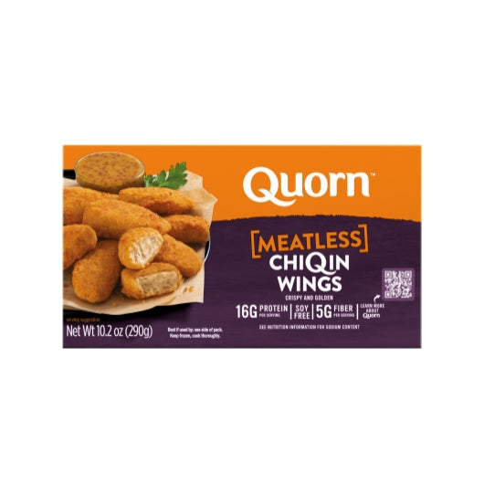 Quorn Meatless Breaded Whole Grain Sandwich Wings, 2 x 63.85 oz Case - Prepared Foods
