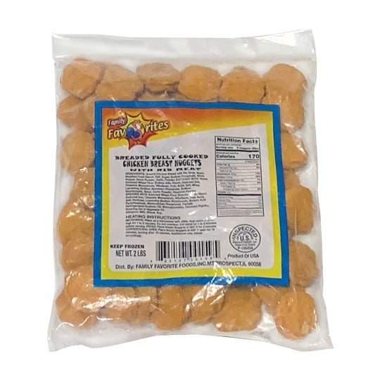 Cheesewich Fully Cooked Chicken Nuggets, 10 x 2 lb Case - Frozen Meat & Seafood
