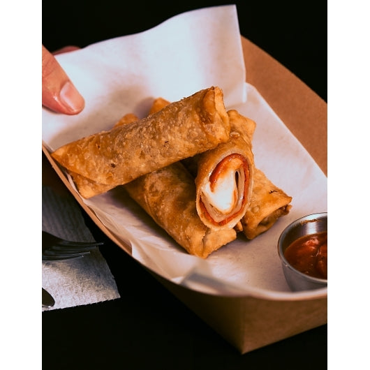 Original Pizza Logs Sliced Pepperoni, Cheese & Pizza Sauce Filled Premium Egg Rolls, 1 x 72 ct Case - DOT product image 4