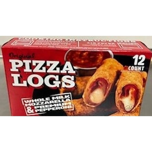 The Original Pizza Logs Sliced Pepperoni, Cheese & Pizza Sauce Filled Premium Egg Rolls, 8 x 12 each Case - Alternate product angle or state