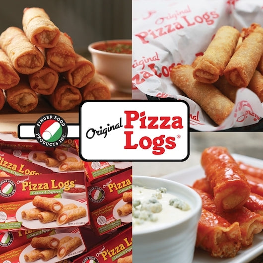The Original Pizza Logs Sliced Pepperoni, Cheese & Pizza Sauce Filled Premium Egg Rolls, 8 x 12 each Case - Alternate product angle or state