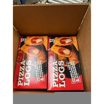 The Original Pizza Logs Sliced Pepperoni, Cheese & Pizza Sauce Filled Premium Egg Rolls, 8 x 12 each Case - Alternate product angle or state