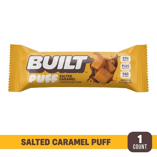 Built Salted Caramel Milk Chocolate Puff, 12 x 1.41 oz Case - Candy & Confections