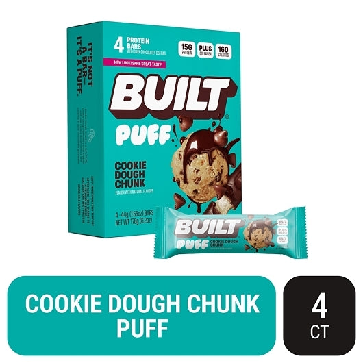 Built Cookie Dough Chunk Puff, 6 x 6.21 oz Case - Bakery & Desserts