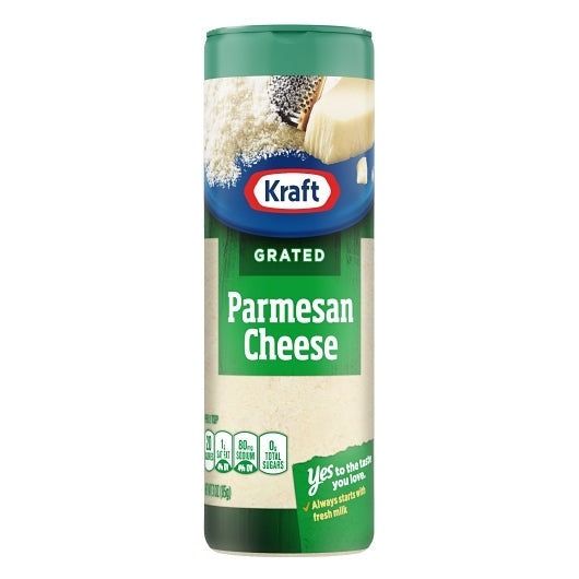 Kraft Grated Parmesan Cheese Shaker, 24 x 3 oz Case - Tabletop Supplies