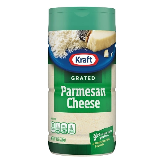 Kraft Grated Parmesan Cheese Shaker, 24 x 8 oz Case - Tabletop Supplies
