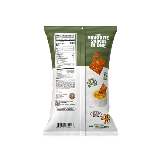 Pretzelized Snacks Mediterranean Pretzel Pita Chips, 12 x 7 oz Case - Snacks - image 2