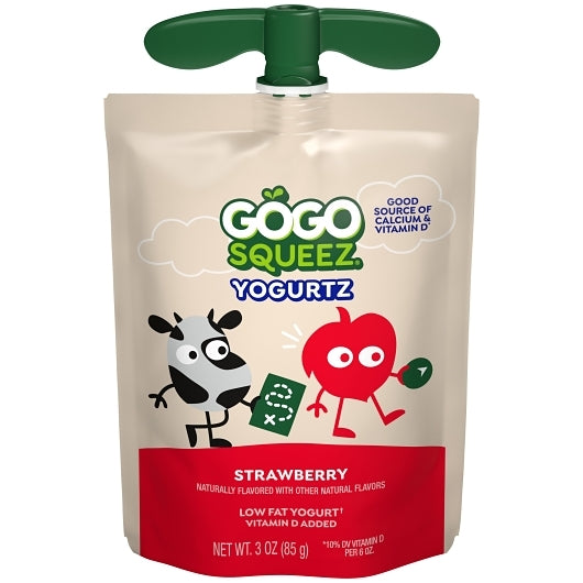Gogo Squeez YOGURT SQUEEZE STRAWBERRY, 12 x 11.99 oz Case - DOT product image 2