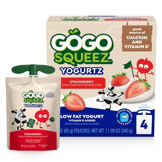 Gogo Squeez YOGURT SQUEEZE STRAWBERRY, 12 x 11.99 oz Case - DOT product image 8