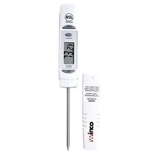 Winco 3 Inch 1.25 LCD Digital Probe White Thermometer, 1 x 1 each Case - Cookware & Bakeware