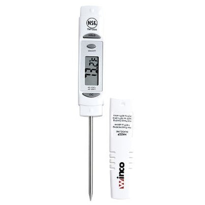 Winco 3 Inch 1.25 LCD Digital Probe White Thermometer, 1 x 1 each Case - Cookware & Bakeware