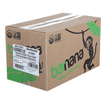 Barnana Peanut Butter Cup Banana Bites, 12 x 3.5 oz Case - GS1 closed shipping case image