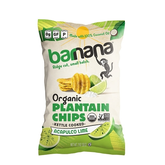 Barnana Lime Plantain Chips, 6 x 56 GR Case - Snacks