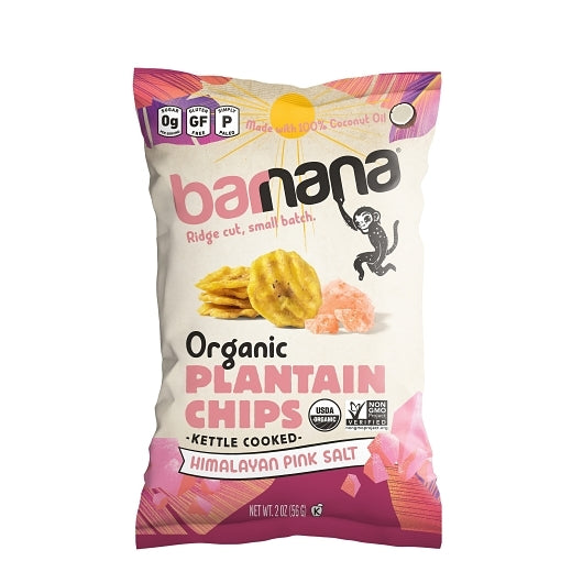 Barnana Himalayan Pink Sea Salt Plantain Chips, 6 x 56 GR Case - DOT product image 2