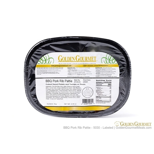 Golden Gourmet Pork Rib Patty, Cubed Sweet Potato, & Turnip with Roots, 20 x 1 ct Case - DOT product image 8