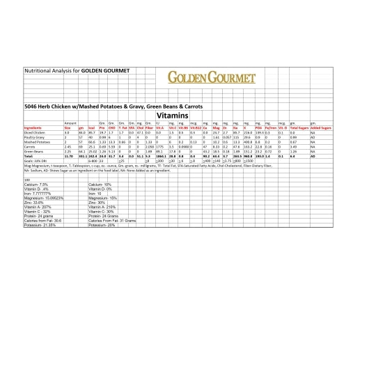 Golden Gourmet HERB CHICKEN, 20 x 20 ct Case - DOT product image 6