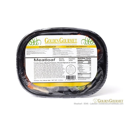 Golden Gourmet Meatloaf With Tomato Sauce, Brussels Sprouts, Mashed Potatoes, 20 x 1 ct Case - DOT product image 6