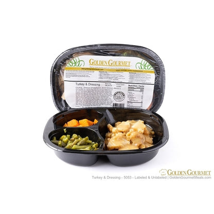 Golden Gourmet Turkey & Dressing with Gravy, Green Beans, & Corn, 20 x 1 ct Case - DOT product image 2