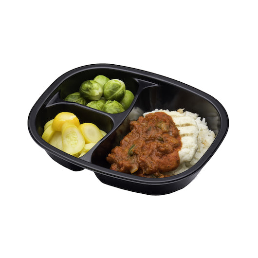 Golden Gourmet Chicken Cacciatore Over Rice with Marinara, Brussels Sprouts, & Yellow Squash, 20 x 1 ct Case - DOT product image 3