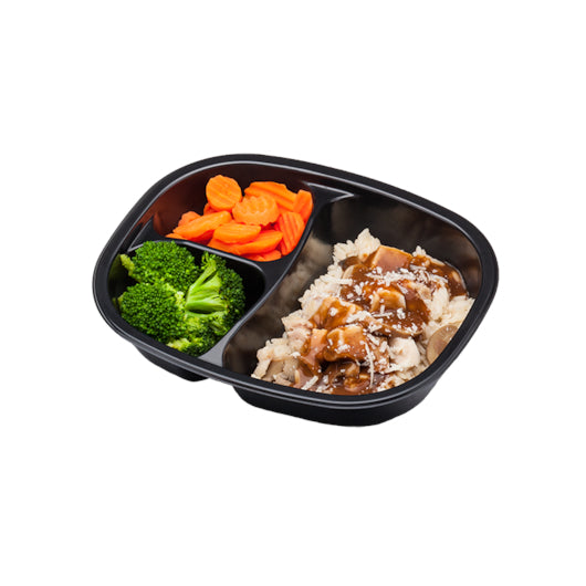 Golden Gourmet Chicken & Rice With Mushroom Sauce & Mozzarella Cheese, Broccoli, & Carrots, 20 x 1 ct Case - Rice &
