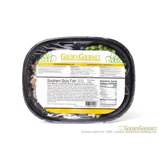 Golden Gourmet Southern Style Fish, Peas, California Blend Rice, & Veggie Blend, 20 x 1 ct Case - DOT product image 2