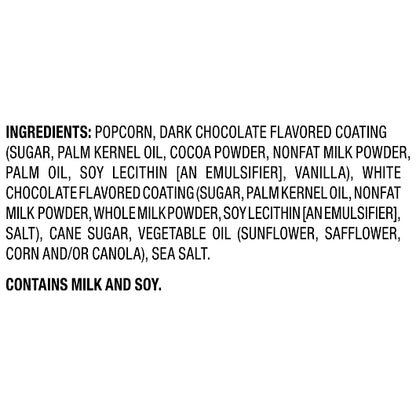 Popcorn Indiana Black And White Fudge Drizzled Popcorn, 12 x 6 oz Case - DOT product image 6